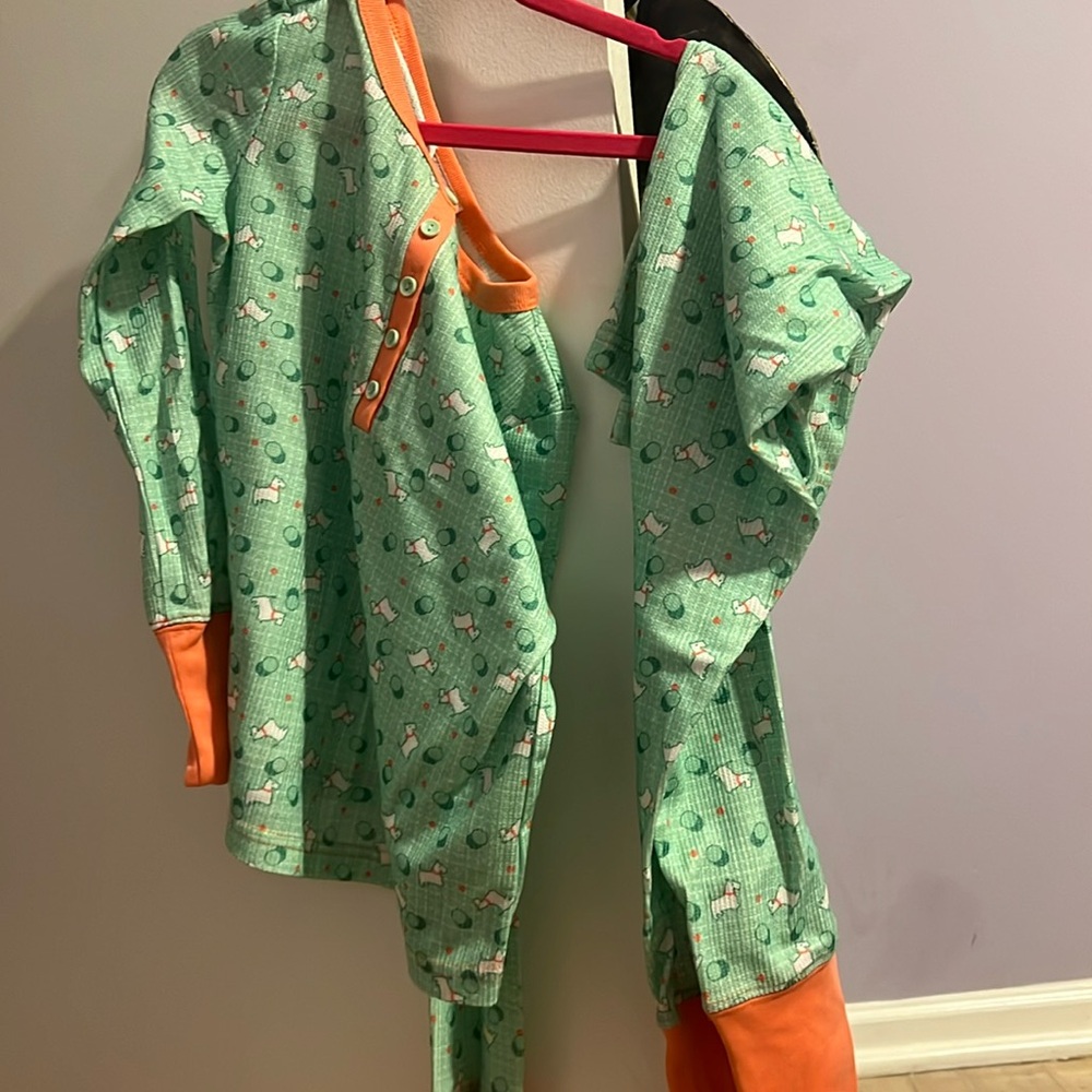 American girl terrier pj set used once size m 10-12 offer bundle to save